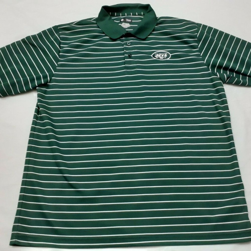 New York Jets NFL Football Polo Shirt Green XL